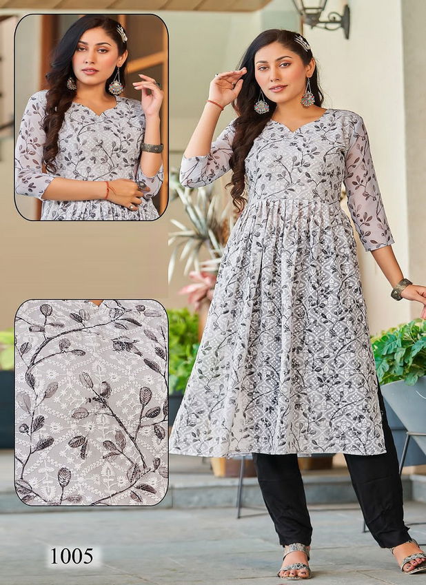 Starlink Selfie Wholesale Georgette Designer Kurtis Catalog